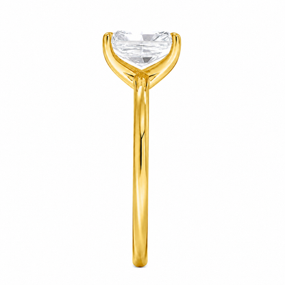 Radiant Cut Solitaire Lab Grown Diamond Ring ✧ 1-4 Carat