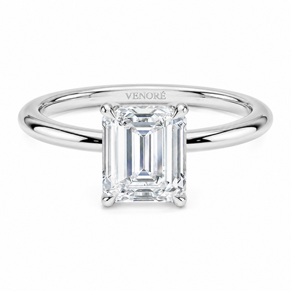 Emerald Cut Solitaire Lab Grown Diamond Ring ✧ 1-4 Carat