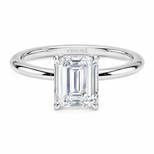Emerald Cut Solitaire Lab Grown Diamond Ring ✧ 1-4 Carat