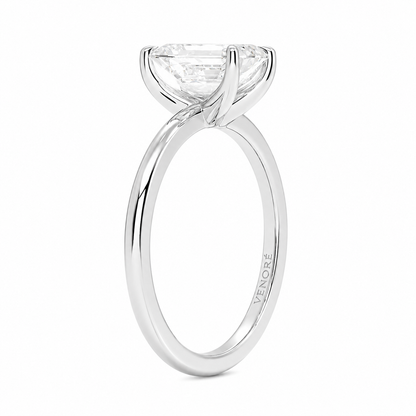 Emerald Cut Solitaire Lab Grown Diamond Ring ✧ 1-4 Carat