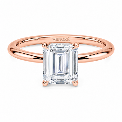 Emerald Cut Solitaire Lab Grown Diamond Ring ✧ 1-4 Carat
