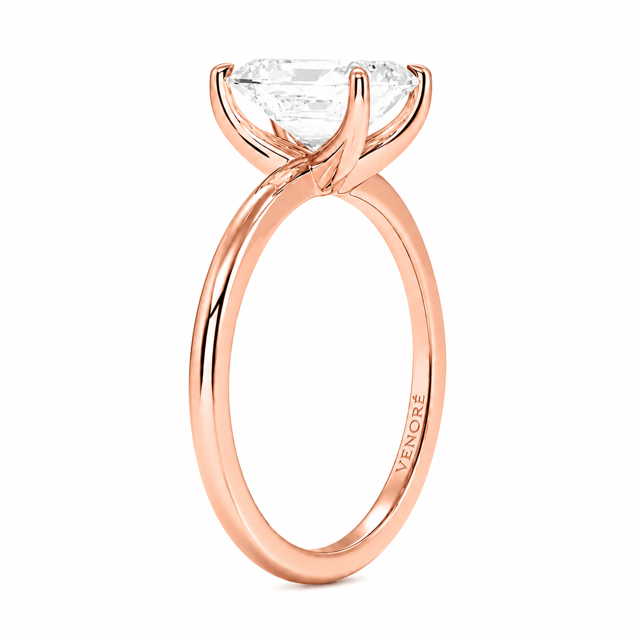 Emerald Cut Solitaire Lab Grown Diamond Ring ✧ 1-4 Carat