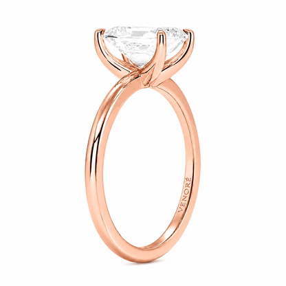 Emerald Cut Solitaire Lab Grown Diamond Ring ✧ 1-4 Carat