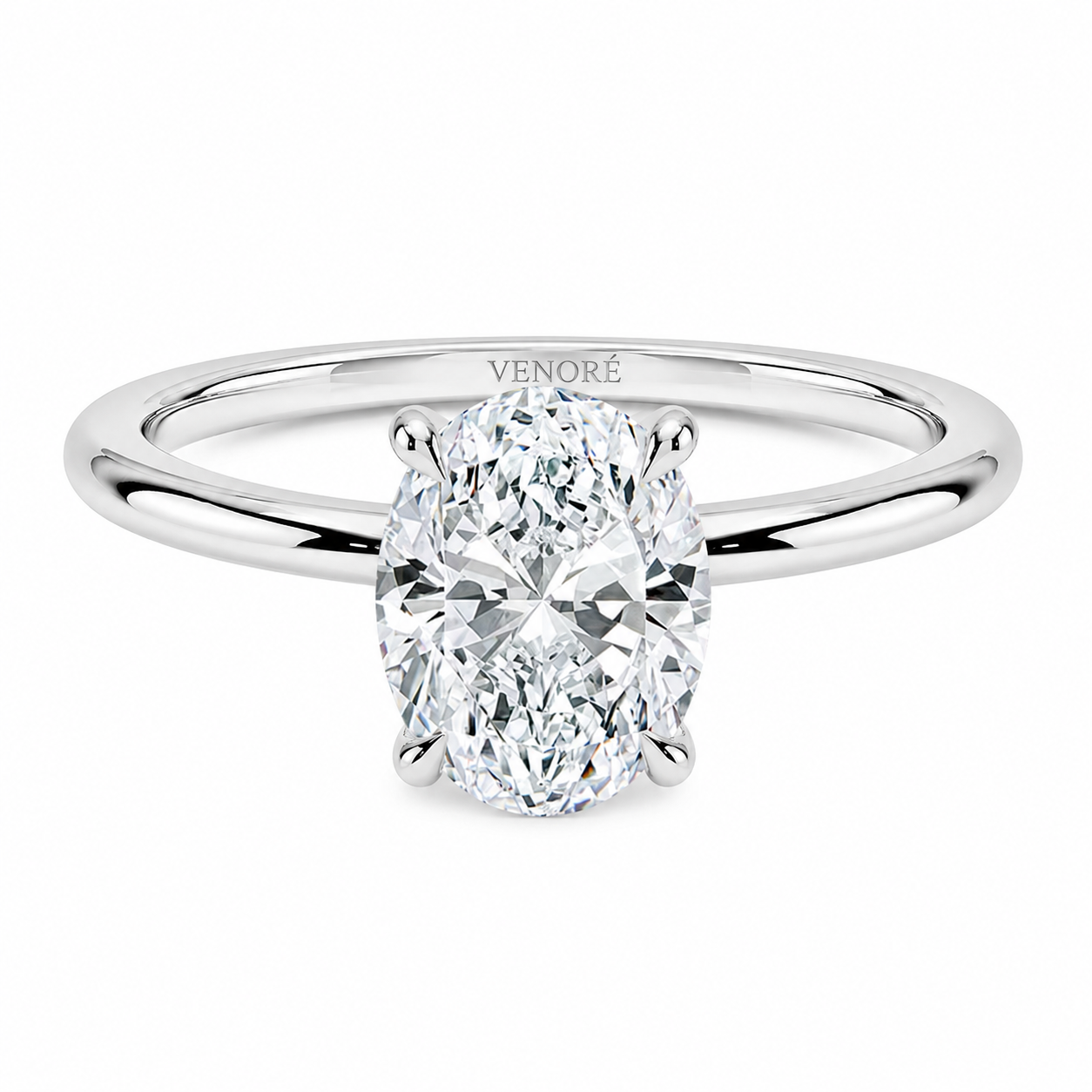 Oval Cut Solitaire Lab Grown Diamond Ring ✧ 1-4 Carat