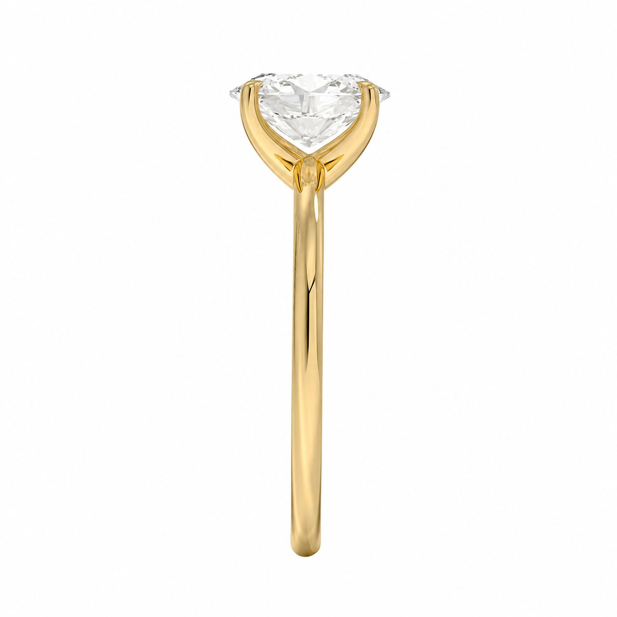 Oval Cut Solitaire Lab Grown Diamond Ring ✧ 1-4 Carat