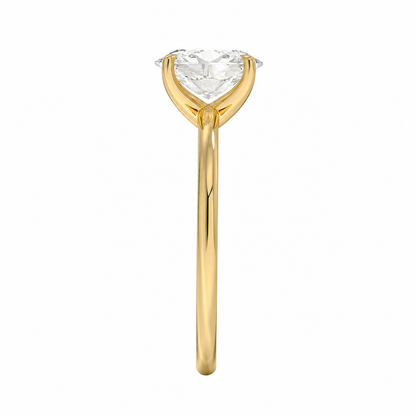 Oval Cut Solitaire Lab Grown Diamond Ring ✧ 1-4 Carat