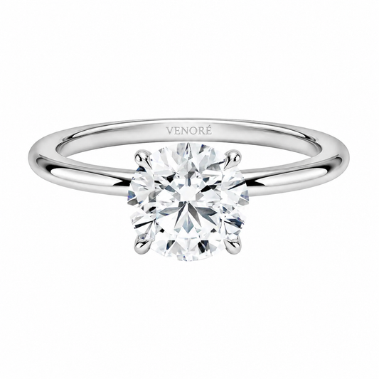 Round Cut Solitaire Lab Grown Diamond Ring ✧ 1-4 Carat