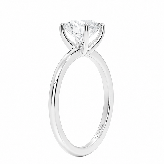 Round Cut Solitaire Lab Grown Diamond Ring ✧ 1-4 Carat