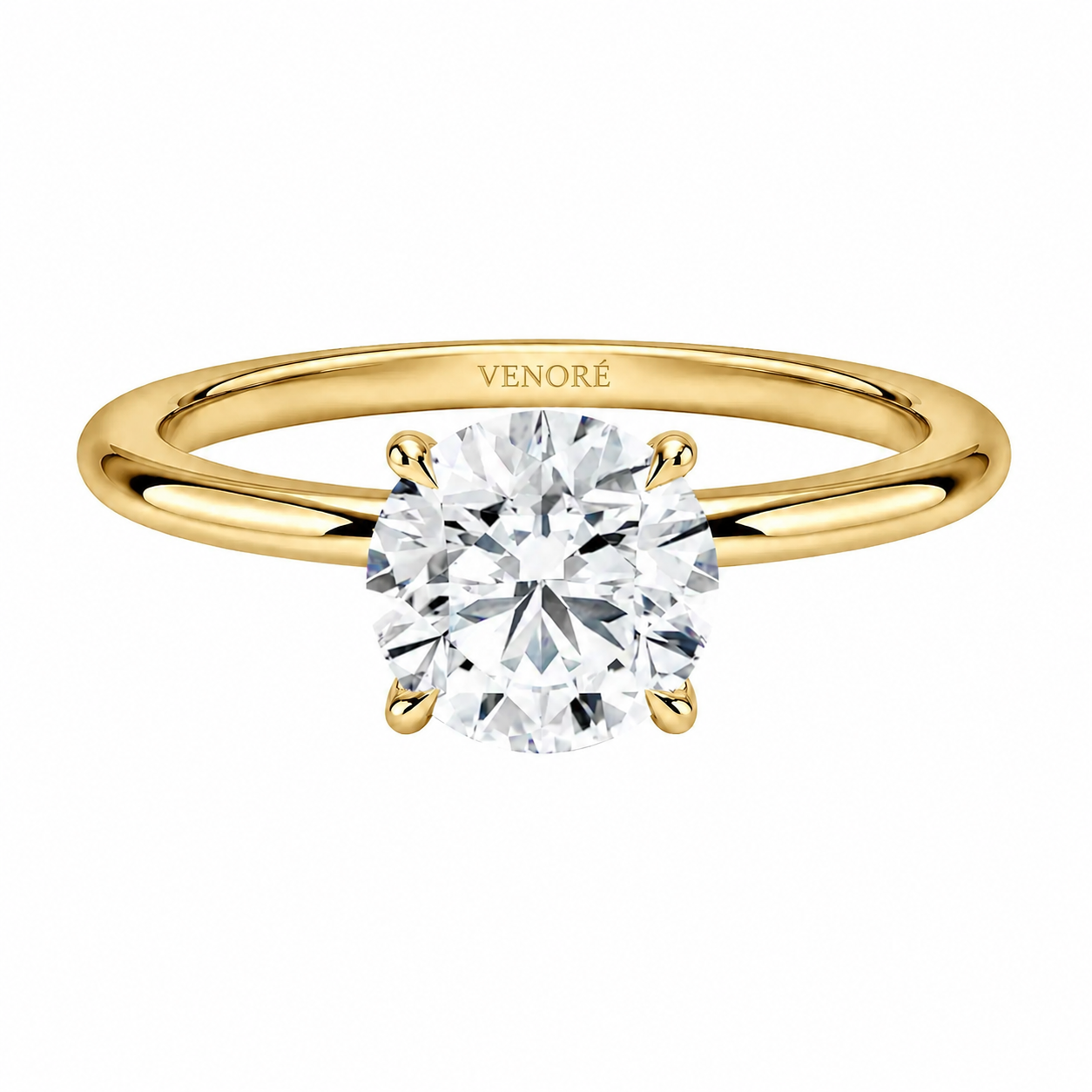Round Cut Solitaire Lab Grown Diamond Ring ✧ 1-4 Carat