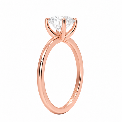 Round Cut Solitaire Lab Grown Diamond Ring ✧ 1-4 Carat
