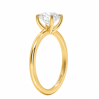 Round Cut Solitaire Lab Grown Diamond Ring ✧ 1-4 Carat
