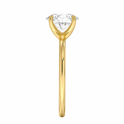 Round Cut Solitaire Lab Grown Diamond Ring ✧ 1-4 Carat