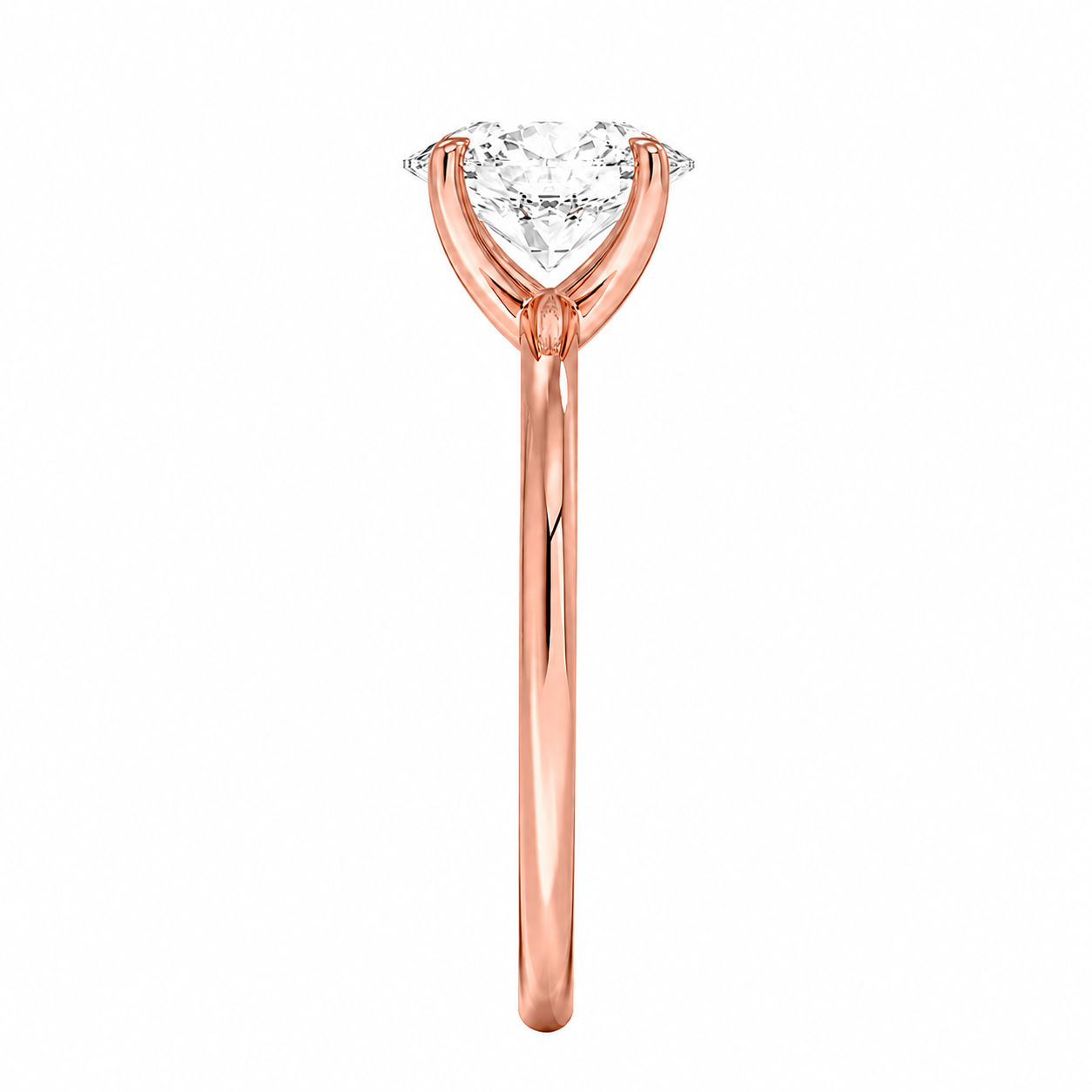 Round Cut Solitaire Lab Grown Diamond Ring ✧ 1-4 Carat
