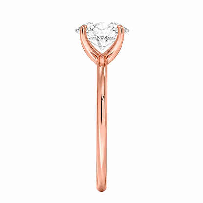Round Cut Solitaire Lab Grown Diamond Ring ✧ 1-4 Carat