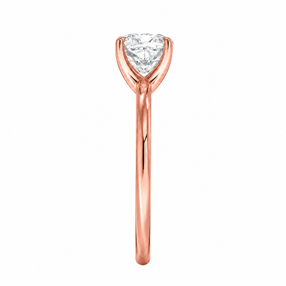 Cushion Cut Solitaire Lab Grown Diamond Ring ✧ 1-4 Carat