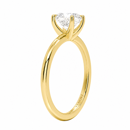 Cushion Cut Solitaire Lab Grown Diamond Ring ✧ 1-4 Carat