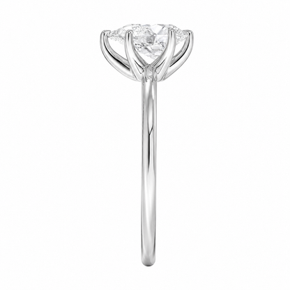 Pear Cut Solitaire Lab Grown Diamond Ring ✧ 1-4 Carat