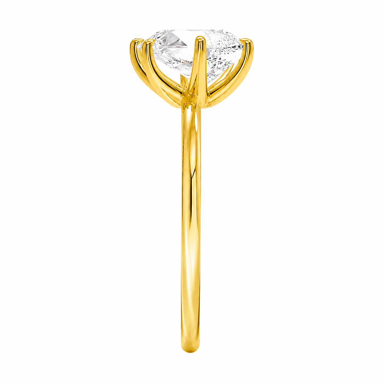 Pear Cut Solitaire Lab Grown Diamond Ring ✧ 1-4 Carat