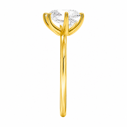 Pear Cut Solitaire Lab Grown Diamond Ring ✧ 1-4 Carat