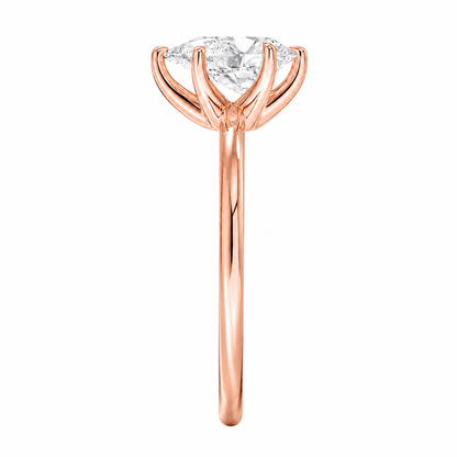 Pear Cut Solitaire Lab Grown Diamond Ring ✧ 1-4 Carat