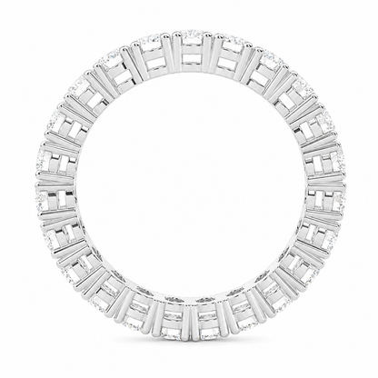 Full Eternity Ring With 4-Prong Setting Round Cut Lab Grown Diamonds ✧ 2 Carat