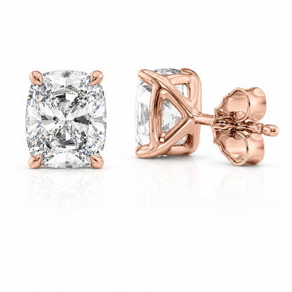 Cushion Cut Lab Grown Diamond Earrings ✧ 1-4 Carat