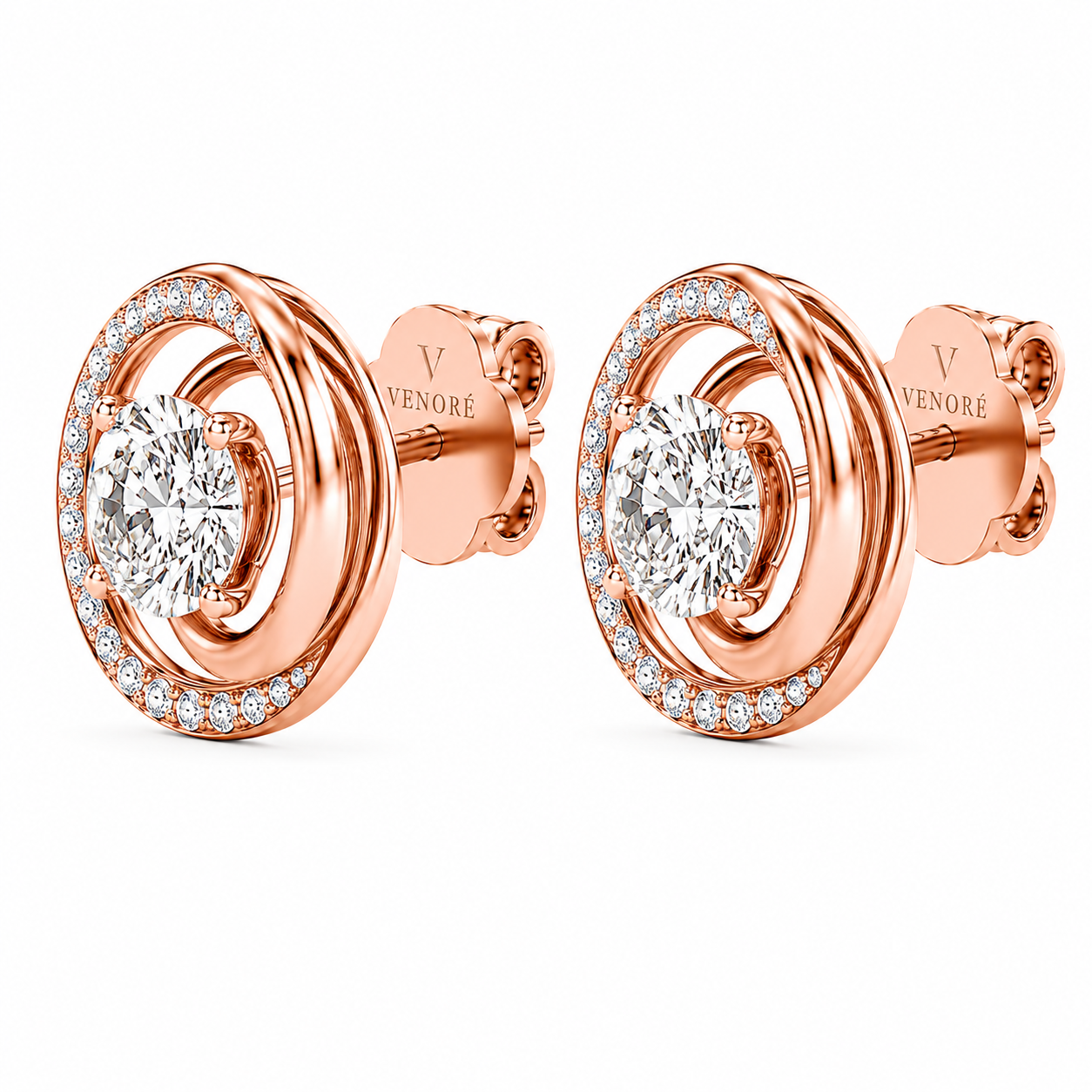 Venoré Privé - Round Cut Lab Grown Diamond Earrings ✧ 1-4 Carat