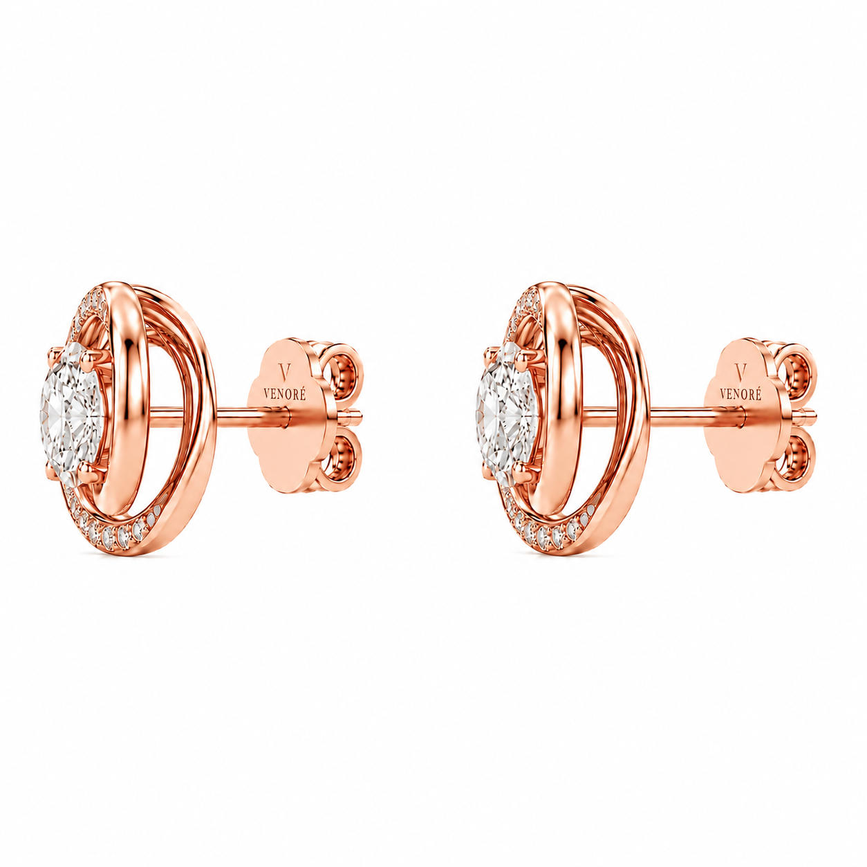 Venoré Privé - Round Cut Lab Grown Diamond Earrings ✧ 1-4 Carat