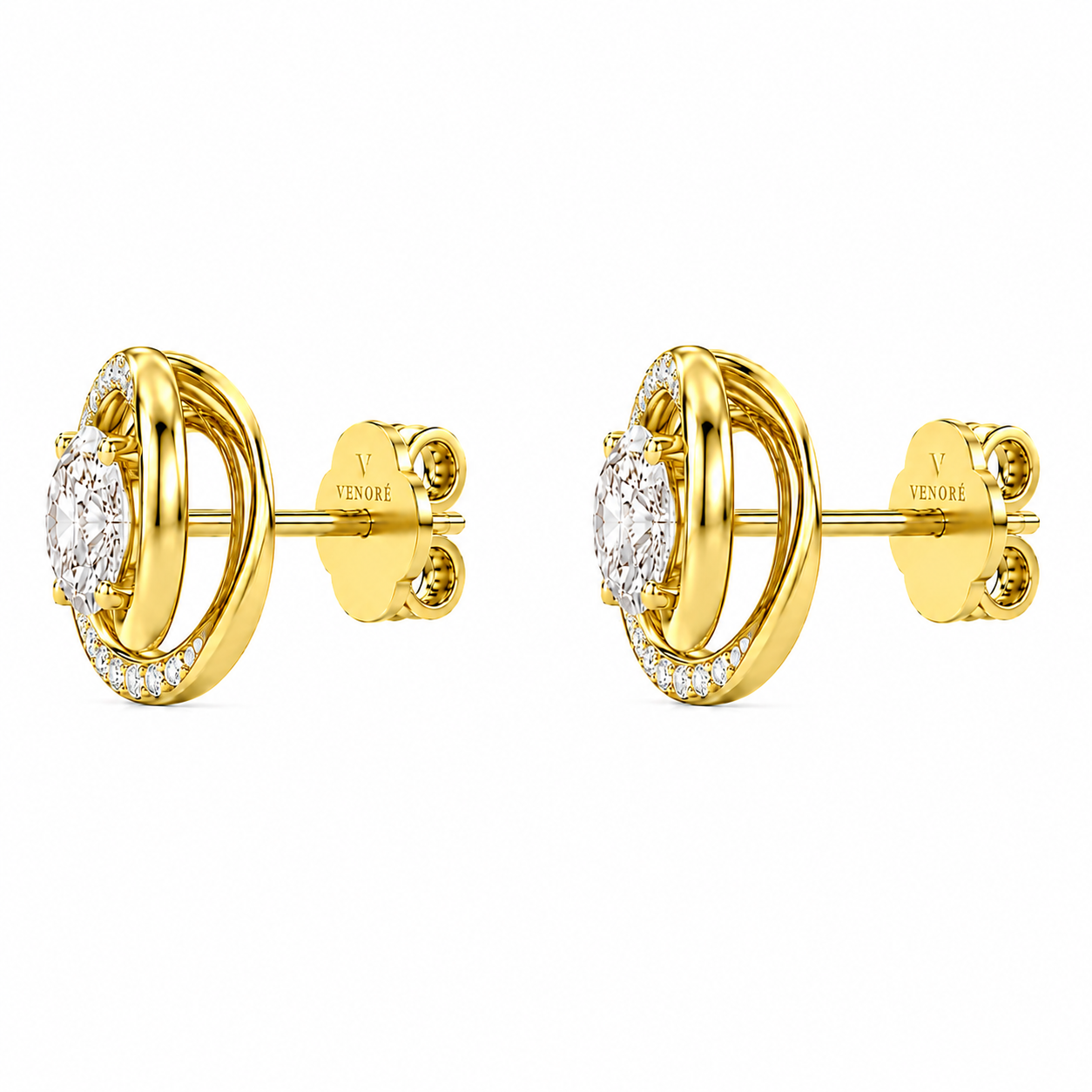 Venoré Privé - Round Cut Lab Grown Diamond Earrings ✧ 1-4 Carat