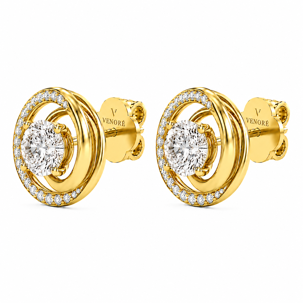 Venoré Privé - Round Cut Lab Grown Diamond Earrings ✧ 1-4 Carat