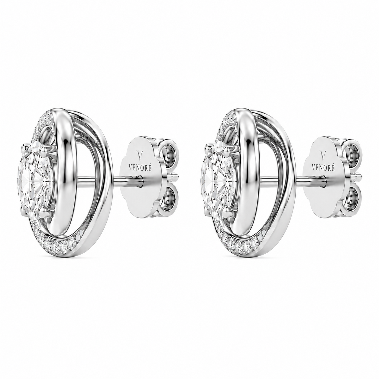 Venoré Privé - Round Cut Lab Grown Diamond Earrings ✧ 1-4 Carat