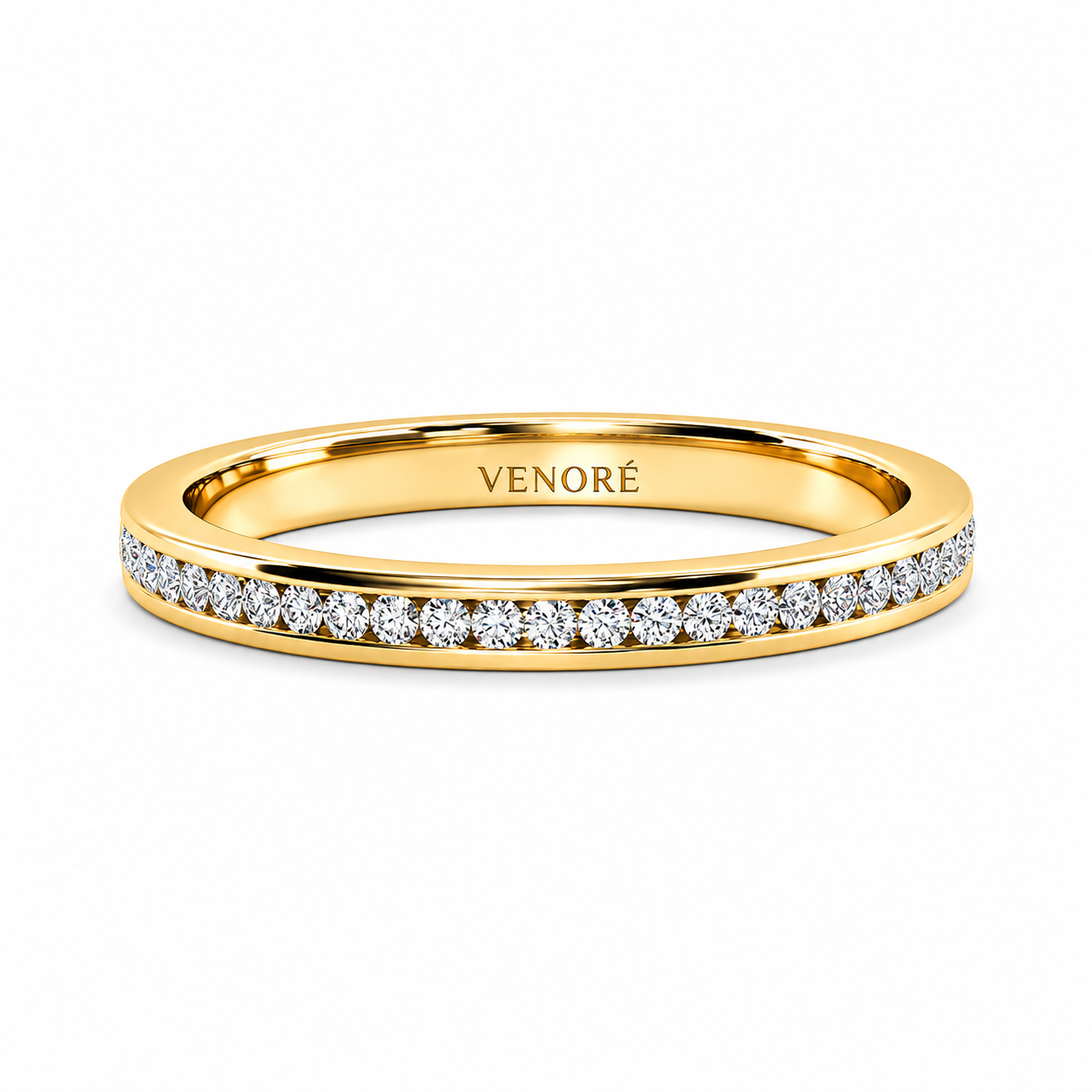 Full Eternity Ring With Channel Setting Round Cut Lab Grown Diamonds ✧ 0.6 Carat