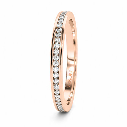 Full Eternity Ring With Channel Setting Round Cut Lab Grown Diamonds ✧ 0.6 Carat