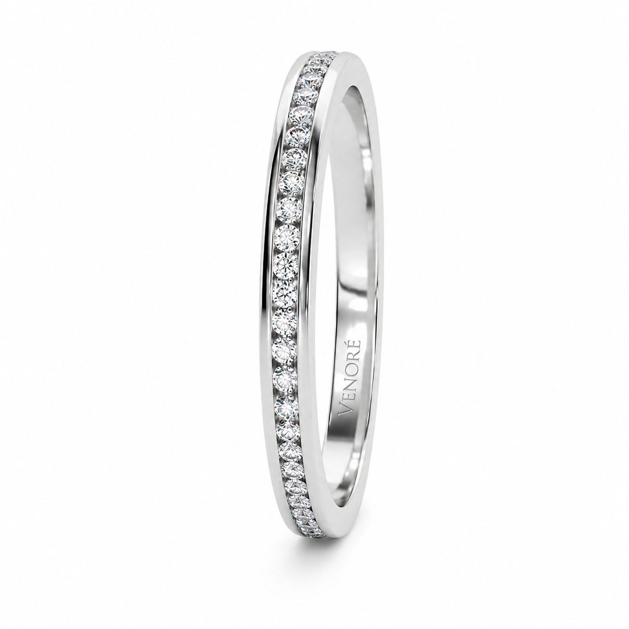 Full Eternity Ring With Channel Setting Round Cut Lab Grown Diamonds ✧ 0.6 Carat