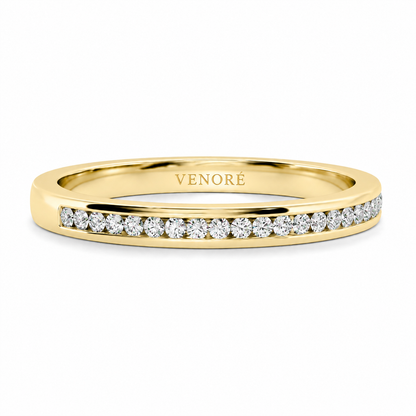 Half Eternity Ring With Channel Setting Round Cut Lab Grown Diamonds ✧ 0.3 Carat