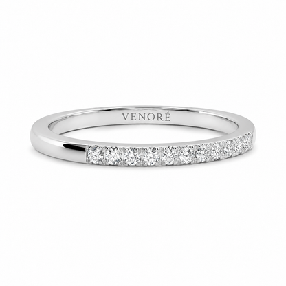 Half Eternity Ring With Claw Prong Setting Round Cut Lab Grown Diamonds ✧ 0.2 Carat
