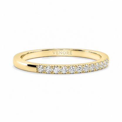 Half Eternity Ring With Claw Prong Setting Round Cut Lab Grown Diamonds ✧ 0.2 Carat