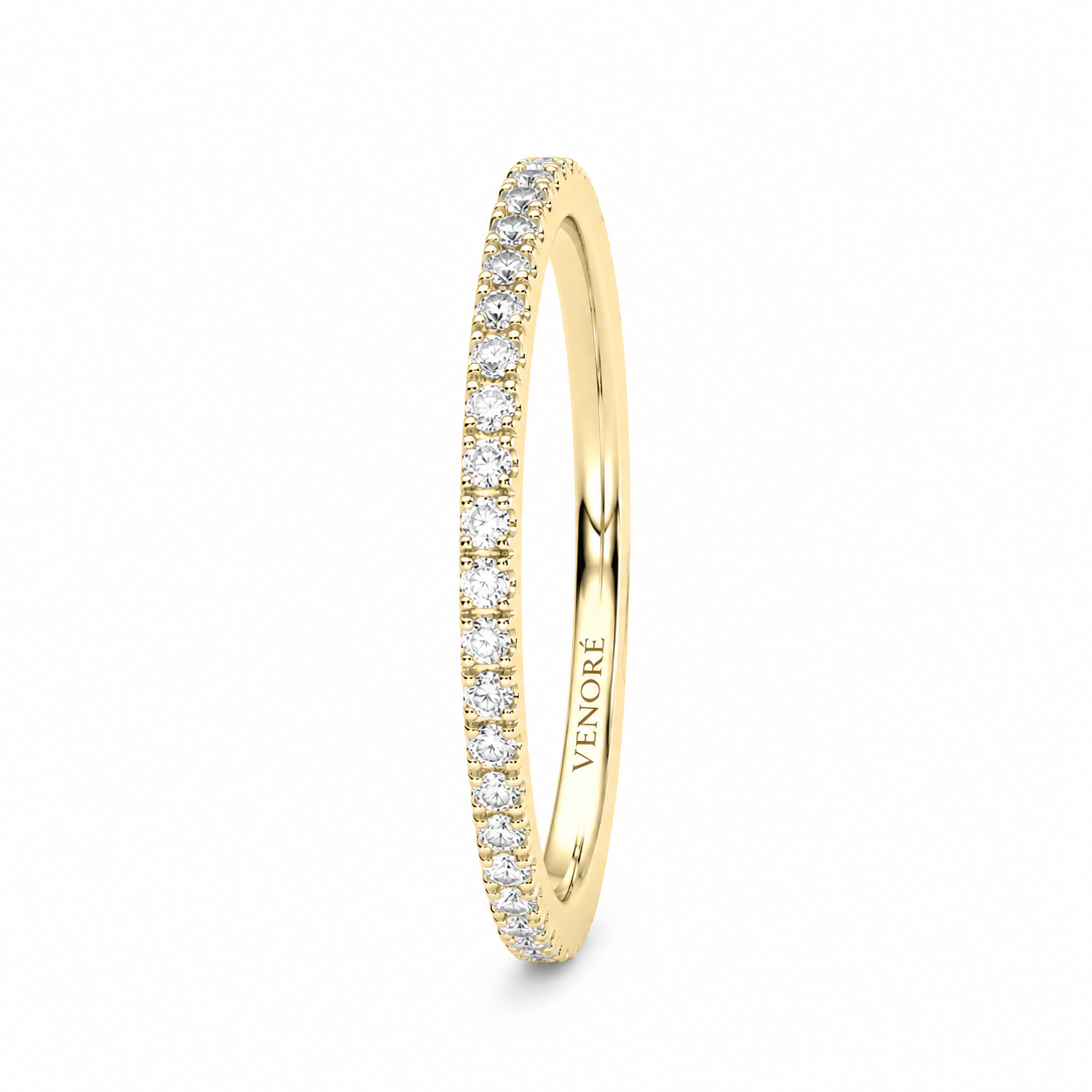 Full Eternity Ring With Claw Prong Setting Round Cut Lab Grown Diamonds ✧ 0.4 Carat