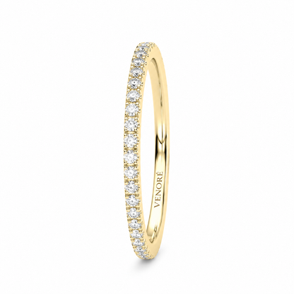 Full Eternity Ring With Claw Prong Setting Round Cut Lab Grown Diamonds ✧ 0.4 Carat