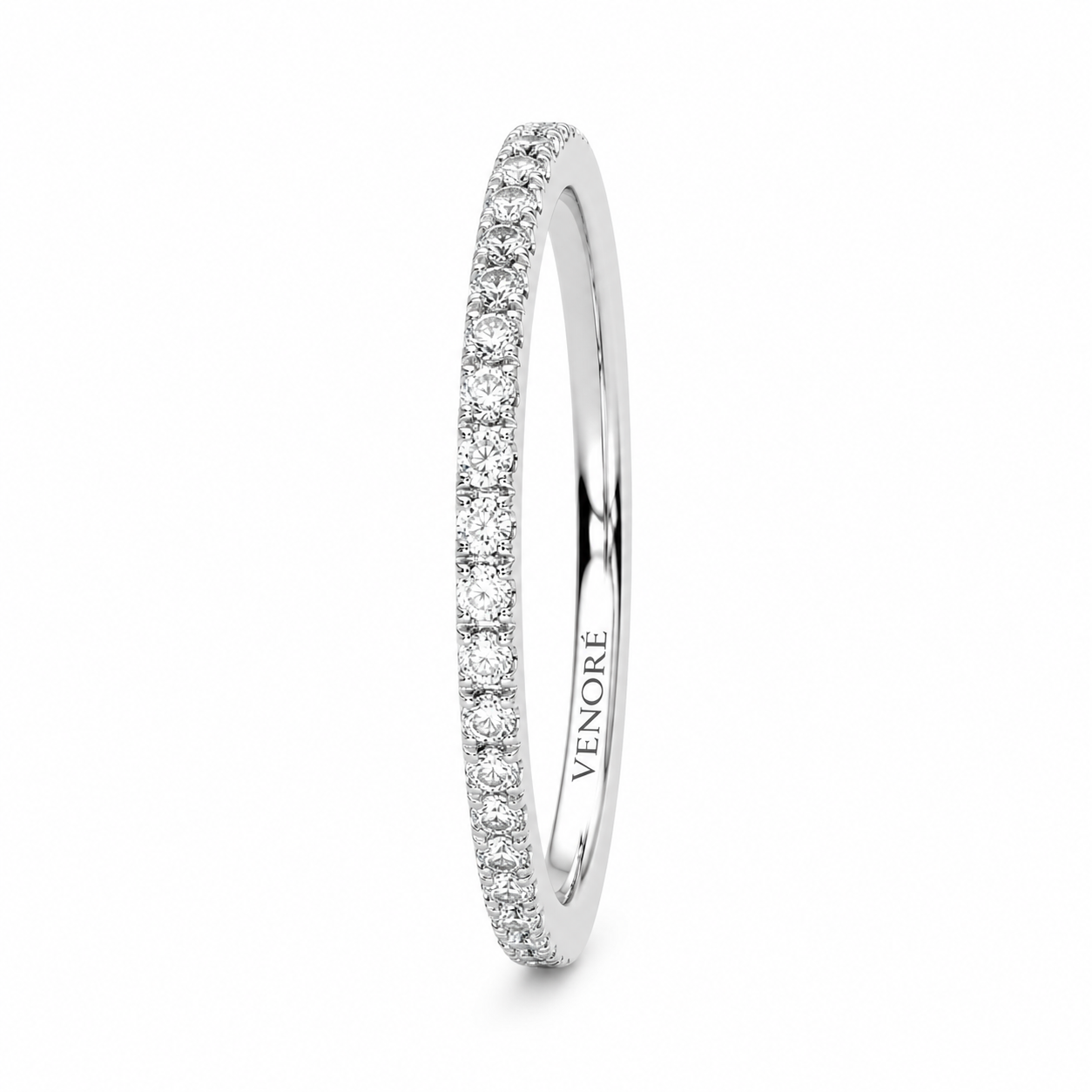 Full Eternity Ring With Claw Prong Setting Round Cut Lab Grown Diamonds ✧ 0.4 Carat