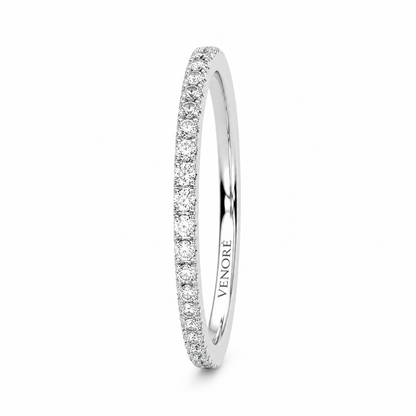 Full Eternity Ring With Claw Prong Setting Round Cut Lab Grown Diamonds ✧ 0.4 Carat