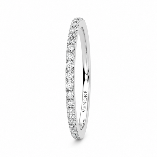 Full Eternity Ring With Claw Prong Setting Round Cut Lab Grown Diamonds ✧ 0.4 Carat