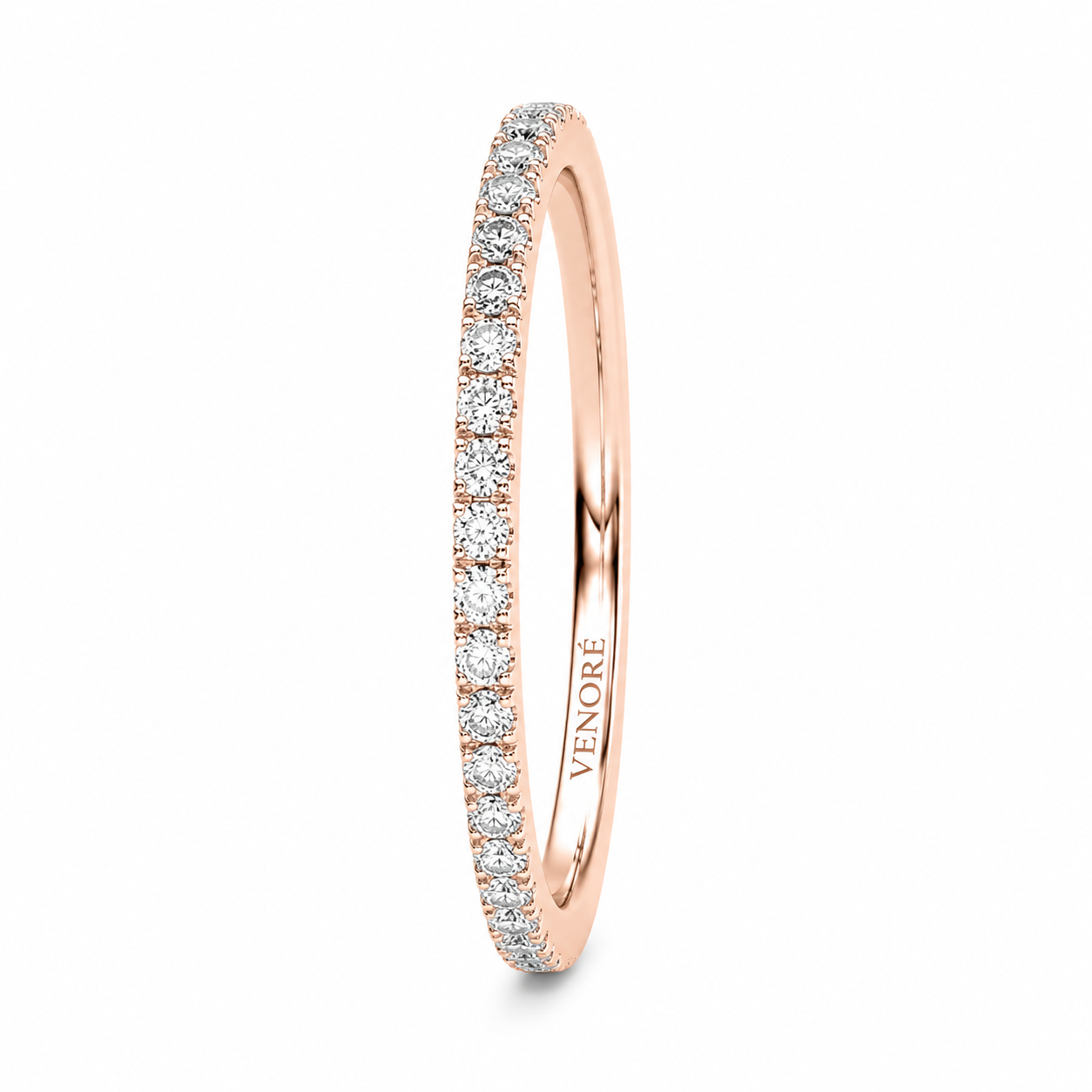 Full Eternity Ring With Claw Prong Setting Round Cut Lab Grown Diamonds ✧ 0.4 Carat