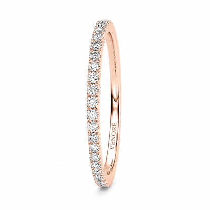 Full Eternity Ring With Claw Prong Setting Round Cut Lab Grown Diamonds ✧ 0.4 Carat
