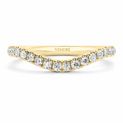 Half Eternity Curved Ring With Claw Prong Setting Round Cut Lab Grown Diamonds ✧ 0.3 Carat