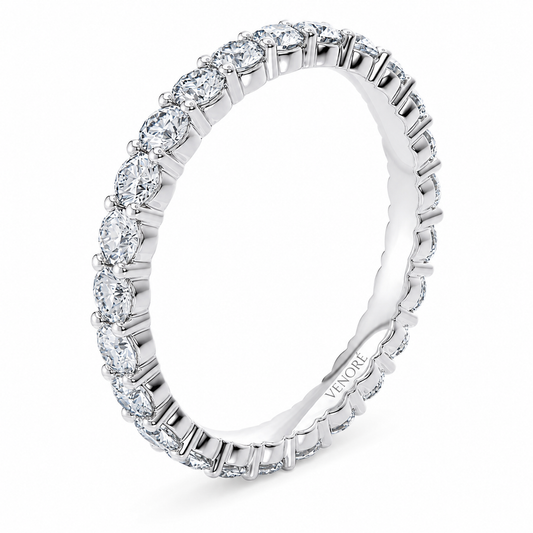 Full Eternity Ring With Shared Prong Setting Round Cut Lab Grown Diamonds ✧ 1.6 Carat