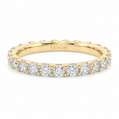 Full Eternity Ring With Shared Prong Setting Round Cut Lab Grown Diamonds ✧ 1.6 Carat