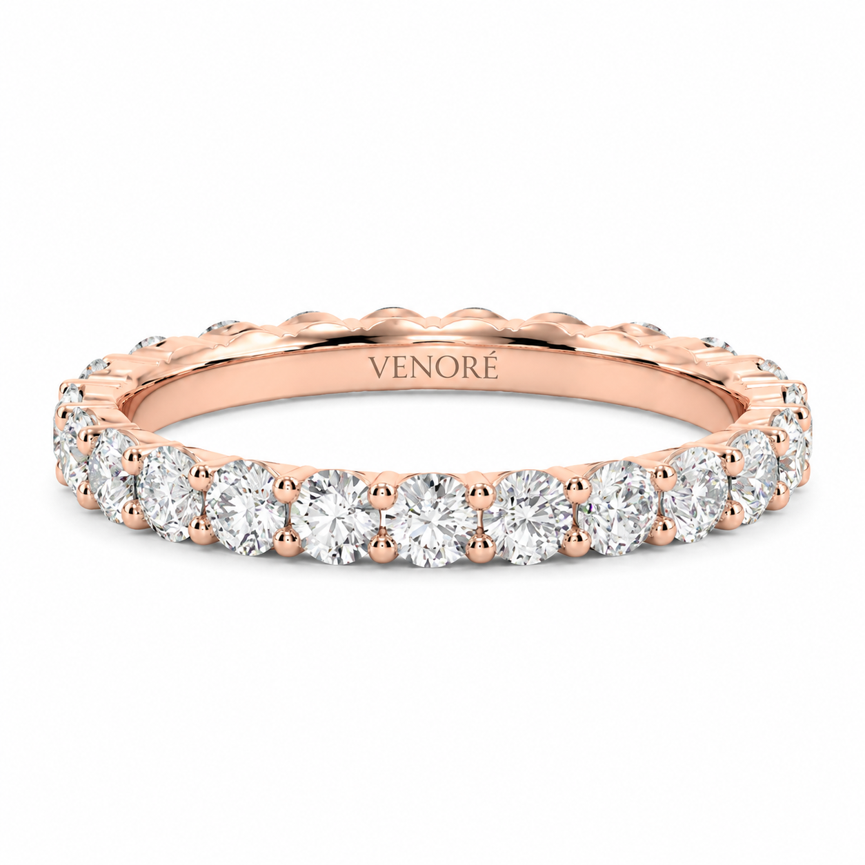 Full Eternity Ring With Shared Prong Setting Round Cut Lab Grown Diamonds ✧ 1.6 Carat