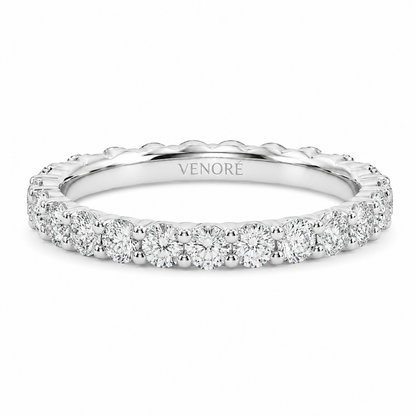 Full Eternity Ring With Shared Prong Setting Round Cut Lab Grown Diamonds ✧ 1.6 Carat