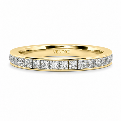Full Eternity Ring With Channel Setting Princess Cut Lab Grown Diamonds ✧ 1 Carat